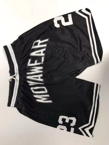 Varsity Black Shorts